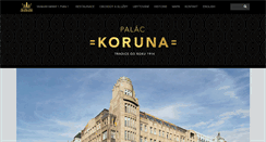 Desktop Screenshot of koruna-palace.cz