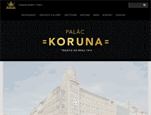 Tablet Screenshot of koruna-palace.cz
